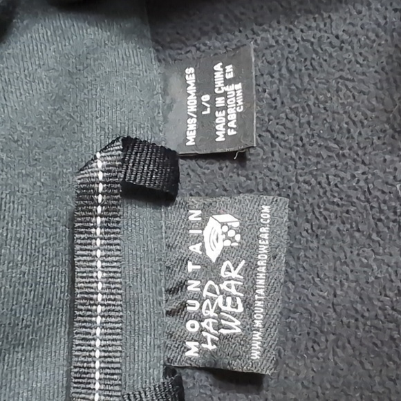 Mountain Hardwear Mountain Tech Fleece Jacket Size Large in Black - Picture 3 of 11